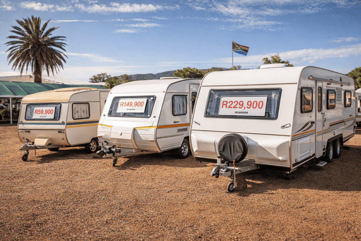 Second hand caravan prices South Africa - price guide 2026