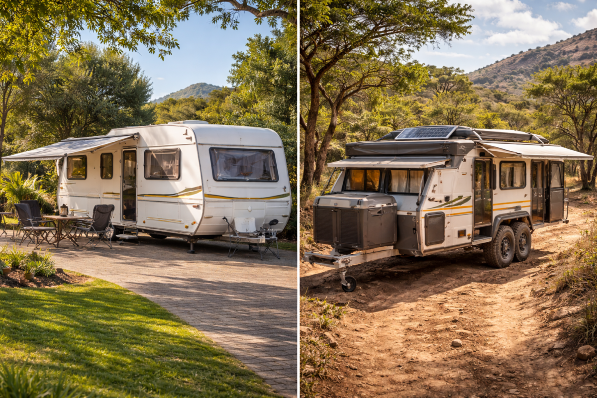 Caravan vs camper trailer South Africa comparison